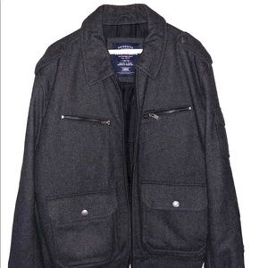 Ecko Unlimited Wool With Polyester Lined Jacket - Grey Size Large